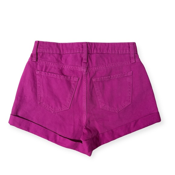 Wild Fable Magenta/Hot Pink Highest Rise Mom Denim Shorts NWT - Picture 6 of 11